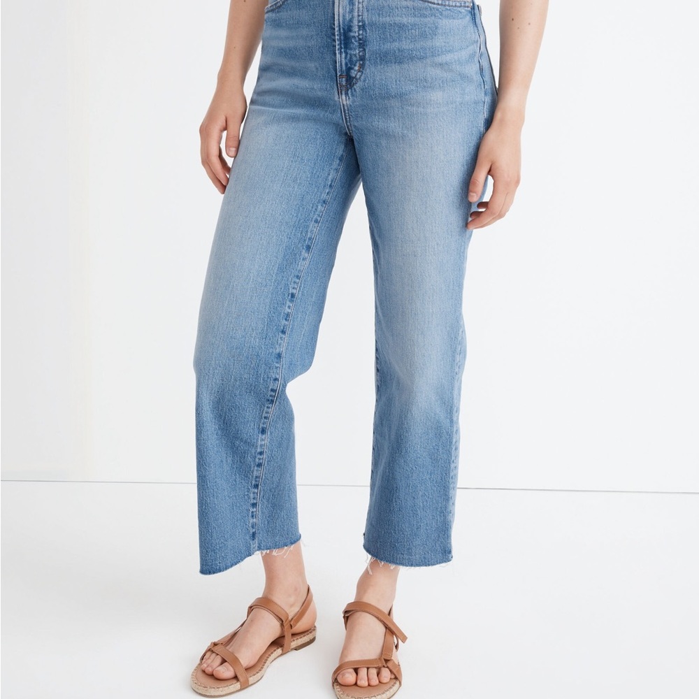 Madewell catlin wash wide leg jeans